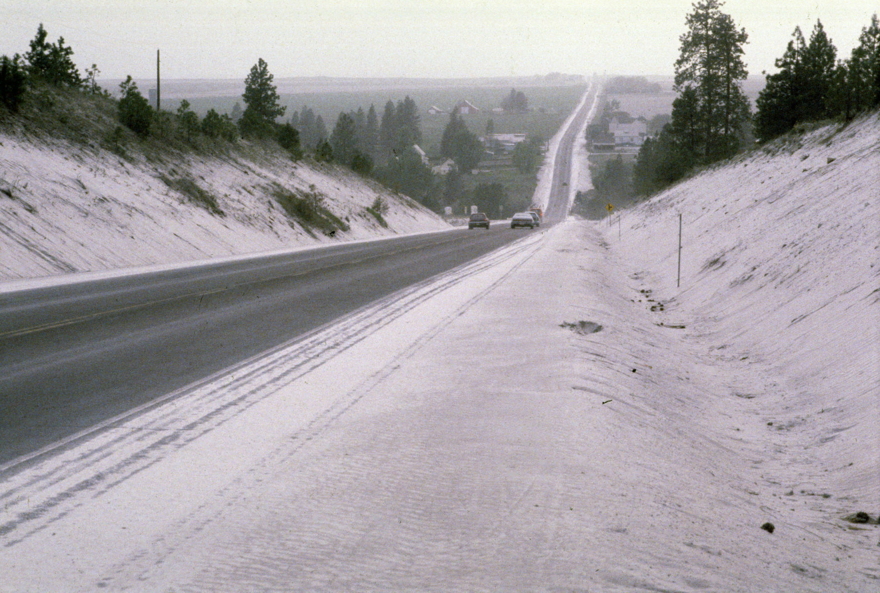 Ash from Mount St. Helens, May 1980